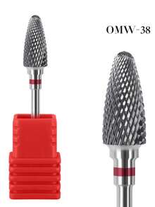 1件装专业高品质钨钢美甲钻头电动打磨机配件抛光切割器美甲工具用品