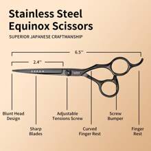 6.5-Inch Multiple Color Options, Pointed Hair Scissors, Cutting Scissors, Suitable For Hairdressers/Salons/Families/Men/Women/Adults Scissors
