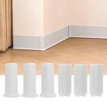 Bloques de esquina para rodapié de 82 mm de altura con adhesivo en el interior y el exterior, conectores de moldura de base de pared