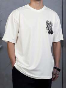 LOGEQI Men T-Shirts - Apricot - View 4