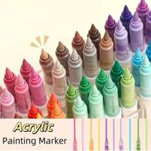 9 Farbset, insgesamt 126 Farben direkte flüssige Softlip Acrylstifte, beinhaltet Pastelltöne, Grautöne und andere einfache Schattierungen, geeignet für Malbücher, Studentenzeichnungen, Kunst DIY, Graffiti und Kalligraphie