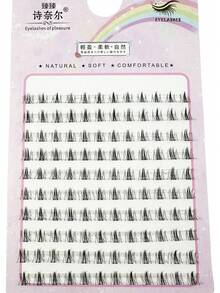 120pcs Soft Lower Lashes Natural False Eyelashes Cluster Lashes Under Eyelash Korean Makeup DIY Individual Manga Lash Clusters Lash Clusters,Eye Lash Clusters,Individual Eyelashes,Lashes,Fake Lashes - C - View 4