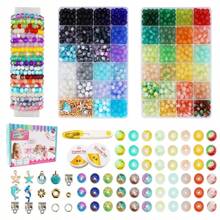 1 set de nuevas pulseras de cuentas, diseño casual y lindo, configuración DIY de múltiples estilos, patrón de dibujos animados, estilo femenino, decoración de joyas, colgante encantador, arte decorativo