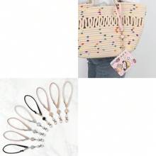 1 pieza Cordón retráctil corto para llavero, estilo casual anti-pérdida, soporte minimalista de moda para llaves, accesorio de dije para bolsos/portafolios de mujer, estilo gótico