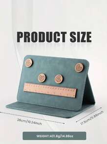 Kreativer faltbarer Strickvorlagenhalter - mehrfarbig - geeignet für Strick- und Häkelbegeisterte - für den Heim- und Studioeinsatz - das perfekte Geschenk für Bastelfans, faltbarer Strickvorlagenhalter mit magnetischem Lineal und Holzkreis, ideal für Perlen- und Schmuckherstellung, inklusive herzförmiger Holzdekorationschips