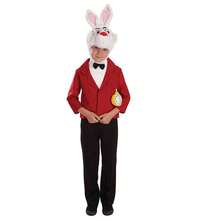 Morph Costumes Adorable Kids Rabbit Costume - Fun Fancy Dress For Book Character Day, Halloween, Or Dress-Up - Plush Headpiece Included - Red - View 2