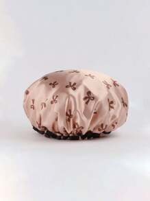 Double-Layer Waterproof Bath Cap With Bowknot Pattern Shower Cap, Hair Cover For Kitchen And Home Use. Elastic Reusable Bathing Cap Printed Shower Hat Bath Hat Beauty Salon Spa Shower Cap For Women Girls.Large Waterproof Satin Shower Caps Adjustable Bath Hair Caps Silky Fabric Lined Bathing Hair Cover Wraps Bonnets Hair Protector For Women Girls.Mother's Day Gift. Back To School