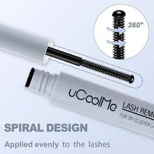 UCOOLME Lash Bond And Seal Waterproof For Eyelash Extensions Lash Cluster Glue 150Hours Long-Lasting,Non-Irritating, 2-In-1 Lash Glue For Eyelash Clusters DIY Lash Extensions At Home(Black Bond,10ML) - Lash Remover - 查看 2