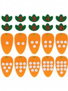 1 pieza Juguete didáctico de fieltro con números en los dedos de colores aleatorios para enseñar las matemáticas a niños, tablero educativo de conteo para el aprendizaje temprano, ayuda didáctica para preescolar y jardín de infantes (Algunas partes se envían al azar)