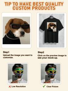 Personalized Men's Loose Comfortable T-Shirt, Custom Text, Name, Slogan, Interesting Text, Blessing, Upload Your Own Photo, Logo, Suitable For Couples, Prank, Surprise Gift, Company Team Building Uniforms, Party Custom Clothing, Suitable For Boyfriends, Family, Friends, Birthday, Holiday Gifts, Valentine's Day, Birthday, Anniversary Custom, Unique, Personalized Ideal Gifts For Him Family, Boyfriend, Friends, ,Easy Comfort Ornamental,Dawg Stylish,Fashion,Hipster,Contracted,Easy Costume,Modest Fashion,Minimal Chic,Casual Custom,Unique,Personalized Ideal Gifts For Him Family,Boyfriend,Friends,,Customized Men Clothing,Pranks, Surprise Gifts