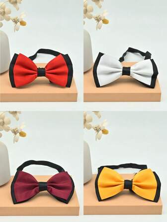 1 st. tvåfärgad formell fluga för män, klädaccessoar