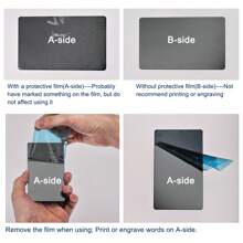 Blank Metal Card Anodized Aluminum Plate For DIY Laser Printing Engraving