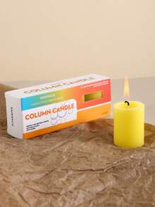 4pcs/Box Candle Pillars, Smokeless Odorless Residue-Free Pillar Candles, 4 Colors, Atmosphere Candles, Blessing Candles, Wish Candles, Lucky Candles, Candle Holder Candles, Wedding Candles, Party Candles, Dining Table Candles