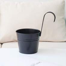 1/5/10pcs Metal Bucket Flower Pots - Pastoral Balcony Wall Hanging Planters With Handles, Garden Decoration Supplies, Ideal For Indoor And Outdoor Use. - Multicolor - View 20