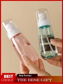 Flacons de voyage avec vaporisateur, flacon vaporisateur à fines gouttelettes, flacon vaporisateur en plastique rechargeables étanche à fines gouttelettes, rechargeables vides pour cosmétiques de voyage, flacon de spray pour cheveux, contenants vaporisateurs, essentiels de voyage, produits essentiels pour les vacances pour les parfums, huiles essentielles, toniques, eau de rose, cosmétiques (100ml/60ml/30ml)