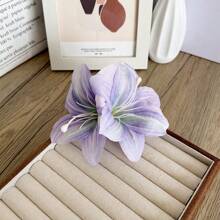 1 Stück elegante Haarspange mit Lilie Blume für Frauen, vielseitiges Design für den täglichen Gebrauch, Haarklammer, Haarkrallen, Haarspangen