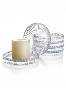 4pcs Glass Candle Holders, Coasters For Wedding, Valentine's Day, Dining Table Center Decor, Home Decoration, Coffee Cups, Ashtrays, Festival Events, Family Gatherings, Themed Parties