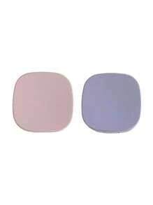 1 pieza/2 piezas Estuche portátil y sencillo para lentes de contacto de unicolor, adecuado para uso diario al aire libre