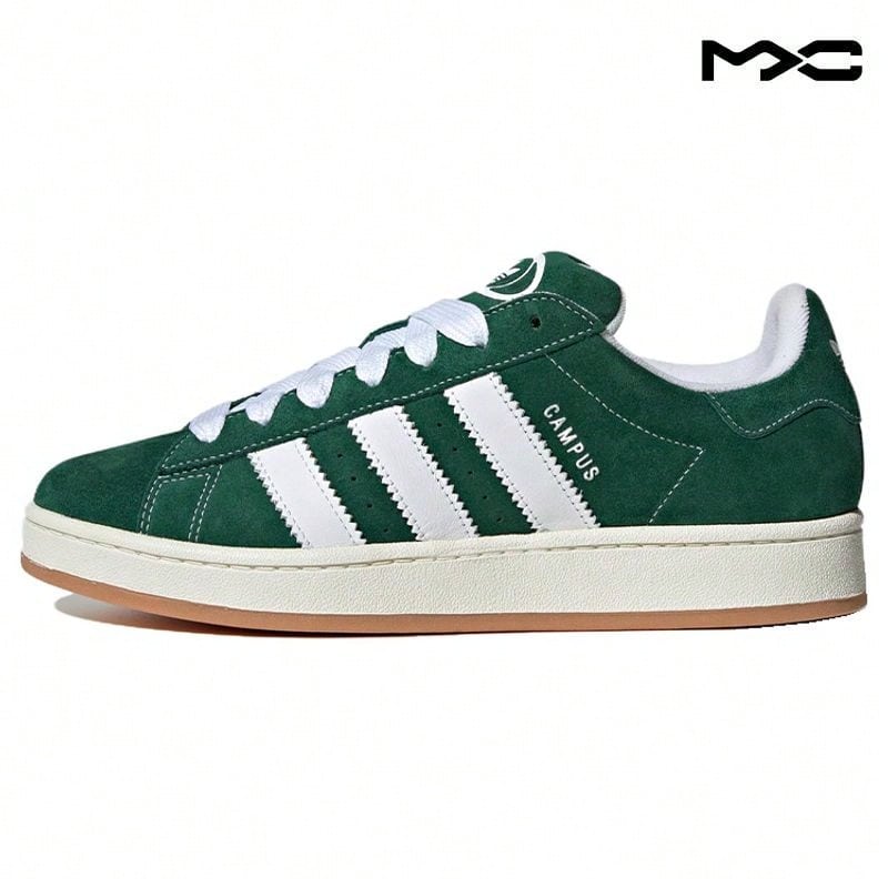 Campus 00s 'Dark Green Gum' Cloud-White Sneakers Men H03472