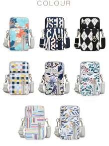 Borsa a tracolla sportiva da donna - Portafoglio multifunzione per cellulare (da indossare a spalla/braccio/a tracolla)