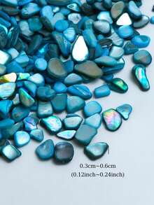 10克不对称贝壳状填充剂，适用于硅胶模具填充、珠宝DIY工艺品制作以及树脂摇摇瓶填充