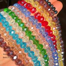 10 Strands Natural Crystal Beads For Jewelry Making, Various Colors, Austrian Mosaic Glass Beads, DIY Bracelet Accessories, Sizes: 3/4/6/8/10mm