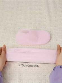 1 Stück/3 Stücke Silikon Feuchtigkeitsspendende Socken, wiederverwendbare Fußmaske Socken, Pflege für rissige Füße, Strandsocken