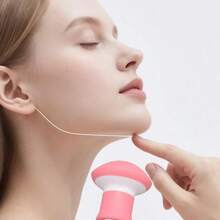 1PCS Exerciser,Double Chin Reducer,Facial Yoga For Skin Tighten Firm,Face Exerciser& Jawline Shaper, Jaw Trainer,Facial And Neck Exercise For Women And Men,Double Chin Breathing Exercise Device (Pink) - hồng - Xem 4
