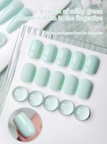 FRESCOBALDI 1PC 6ml Mint Green Nail Polish Gel Popular Color Solid Color Daily Nail Salon Set For Spring And Summer