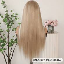 13X4 Purple Hair Synthetic Lace Front Wigs 26 Inch Pre Plucked Long Straight Hair Wigs 13X4 HD Lace Wigs Glueless Dark Purple Colored Wigs Heat Resistant Halloween Wigs Deep Purple Long Silky Straight Lace Front Wigs For Fashion Women For Daily Christmas Party Cosplay Use - Điểm nhấn màu trắng - Xem 7