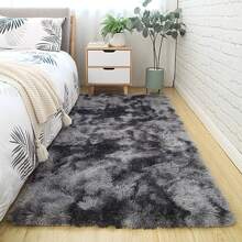 1 Stück Luxus Plüsch rutschfeste Bodenmatte - Weich, flauschig, Batik-Effekt, unifarbene, hochwertige Polyester Matte, nur Handwäsche, rechteckige Bodenmatte für den Innenbereich in Wohnzimmer, Schlafzimmer, Badezimmer, Eingangsbereich, mit strukturierter Oberfläche, maschinell hergestellt, langlebig, Raumdekoration, Schulanfang