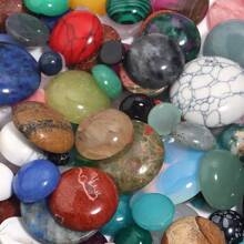 paquete de 5 piezas/10 piezas de cabuchones de piedras preciosas redondas naturales, surtido aleatorio de piedras sueltas de varios tamaños, decoración de joyería vintage elegante de jade/ágata hecha a mano, adecuado para collares, anillos, pulseras y accesorios