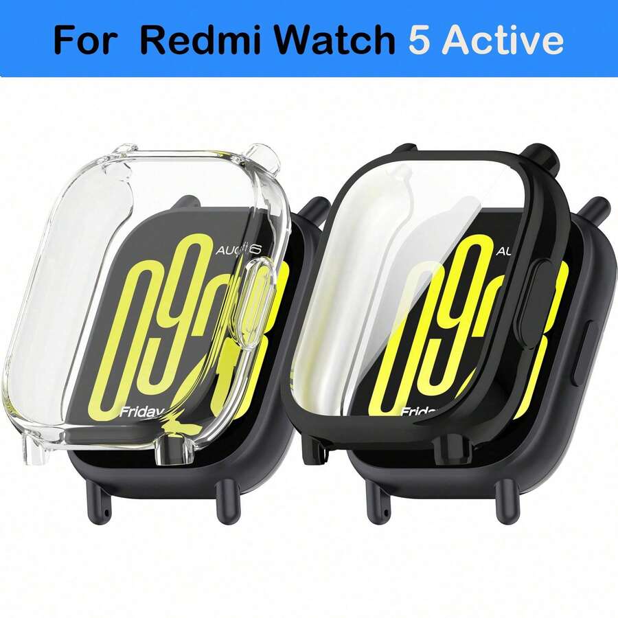 Soft TPU Screen Protector Case For Redmi Watch 5 Active, Full-Frame Protection, Complete Accessories - Redmi Watch 5 Active - View 1