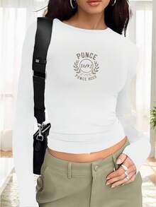 PONCE PUERTO RICO 1692 Ropa de moda para mujer de manga larga - Blanco - Ver 1