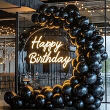 Black Balloons 5/10/12/18 Inches, 10/30/50/70/90pcs, Black Latex Balloons Suitable For Birthdays, Holidays, Graduation Celebrations, Showers, Weddings, Anniversaries, Retirement Parties, Bachelor Parties, Housewarming