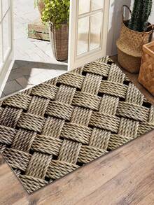 1 pieza Decoración navideña, incluye patrón de cielo estrellado, diseño de planeta y nebulosa, patrón de elemento navideño, felpudo redondo minimalista, adecuado para decoración de sala de estar, dormitorio, comedor, alfombra para exteriores, alfombra de sala de estar, decoración minimalista, alfombra de vacaciones de diseño simple - Multicolor - Ver 17