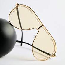 1件装大框不对称女士时尚眼镜，街拍欧美风时尚眼镜，蝴蝶形眼镜，户外旅行沙滩配饰，女士时尚眼镜，沙滩配饰，复古Y2K圣诞节冬季圣诞礼物