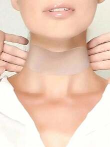 Patchs réutilisables en silicone pour le visage, le cou et la poitrine pour lisser et anti-rides, convenant à une utilisation nocturne sur la poitrine et le cou, réutilisables, rend la peau plus lisse, illumine votre peau, réduit les signes du vieillissement pour les femmes et les filles, soins de la peau, outil de soins de la peau, patch anti-rides - Transparent - Voir 3