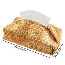 CASEGRACE 1pc Chic Farmhouse Linen Tissue Box Cover - Contemporary Art Style, Fits Tissues Up To 6", Perfect For Living Room, Bedroom & Car Decor, Bedroom Decor, Christmas/Halloween Gift Decoration, Tissue Box, Bedroom, Table, Paper Organizer, Tissue Box Cover Black, Napkin Holder Tissue, Paper Holder Storage, Towel Holders, Tissue Rolls,Tissue Box Holder,Napkin Holder,Festival Family Gathering,Kitchen Dining Table DecorFor Home Kitchen Bedroom Living Room Dining Room, Home Decoration Accessories, Decorative Box,Women Wedding Gift,Summer Travel Holiday Festival Must-Have