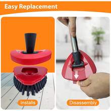 2-Pack Upgraded Rotating Mop Scrub Mop Brush Compatible With O Cedar 2 RinseClean, Kitchen, Deck, Bathroom, And Shower Floor Scrubber - 小號(1包) - 查看 3