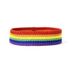 1 件彩色编织手链，男女情侣运动腕带
