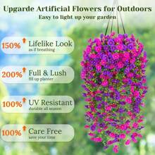 1/2/3pcs Artificial Wisteria Flower Vine - Eucalyptus Leaf And Trumpet Flower Hanging Decoration, Dual Color Purple Plastic Rattan Suitable For Outdoor/Indoor, Wedding, Garden, Terrace - Weather Resistant All Year Round, No Maintenance Required, Hanging Simulated Plants, Garden Decoration, Wedding Decoration, Double-Sided Flowers, Windproof Decoration