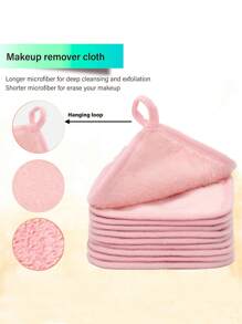 4pcs Reusable Facial Cleansing Towels, Face Makeup Remover Cloths, Washcloth For Cleaning, Oily Skin Care, Small Towels