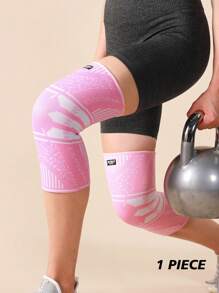 JINGBA SUPPORT 1 pièce de Support de genou élastique antidérapant unisexe pour le basketball, le cyclisme, la course à pied pour hommes et femmes. Accessoires de gym, genouillères de sport, genouillères de gym.