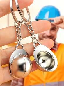 1pc Miniature Simulation Helmet Key Chain, Keyring, Bag Accessory Car Accessories Bag Charm Backpack For School Cute Goth Y2k Halloween Accessories Teachers Day Bag Accessories Lanyards With Id Holder Car Accessories Bag Charms Christmas Gift