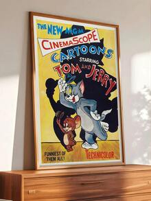 WB 1 张无框 1955 年宣传电影海报高清印刷最高品质专业哑光纸动画电影全新米高梅宽银幕卡通片