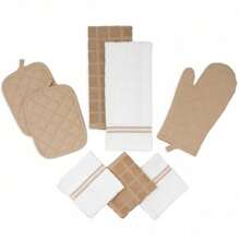 8 Pack Kitchen Set, Brown