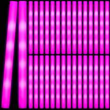 102pcs LED Foam Light Stick 4 LED Light, Constant Light Mode, Glow, Perfect For Valentine's Day, Easter, Weddings, Carnivals, Concerts, Camping, Sporting Events, Bedrooms, Hotels, Parties,Graduation Decorations(Pink) - Pink - View 1