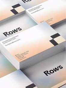 Custom Business Card Set - 200/500/1000 Pcs, Essential For Professional Networking And Distributors, Uncoated Paper, Includes "Business Card Template" Design, Reserving Space For Company Logo And Contact Info, Support Customization, Back To School Season ,Poetcore, School Essentials - Multicolor - View 3