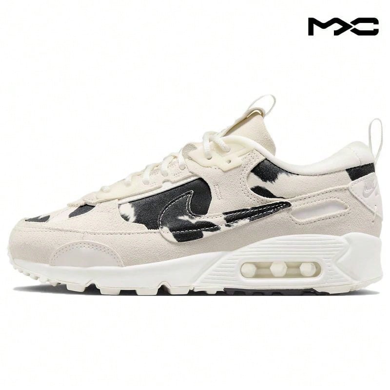 Air Max 90 Futura 'Cow Print' Cream Sail  Black Sneakers Women FN7170-133 - Multicolor - View 1